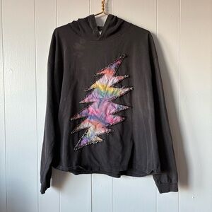 SOLD Grateful Dead Upcycled Long Sleeve Hooded Tee